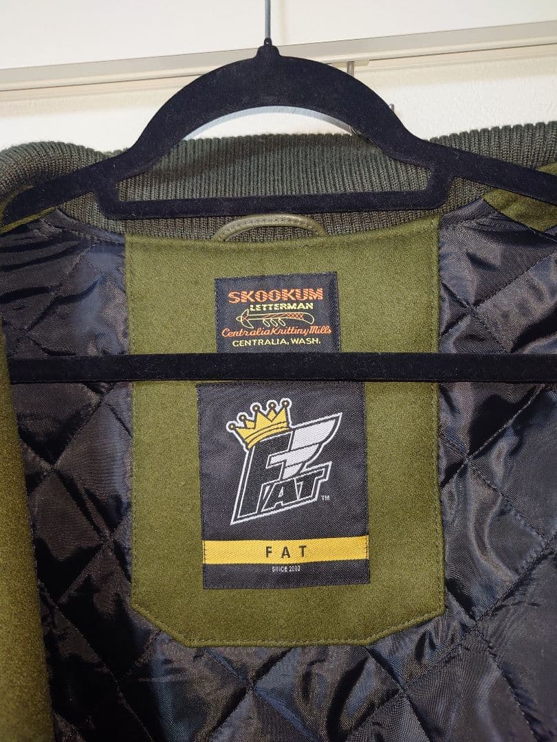 SKOOKUM×FAT スタジアムジャケット。　skootone