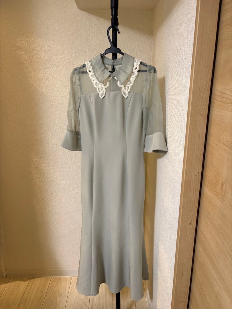 ダブルカラーマーメイドドレス