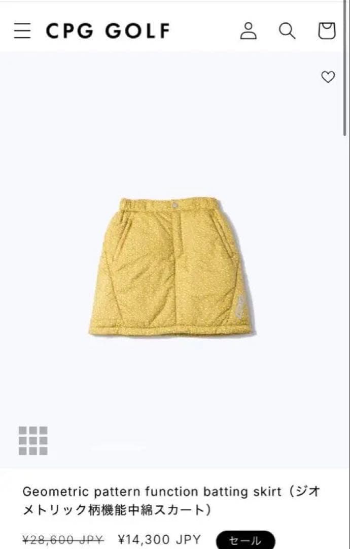 CPG GOLF ジオメトリック柄 CPGゴルフ ゴルフウェア ゴルフ女子