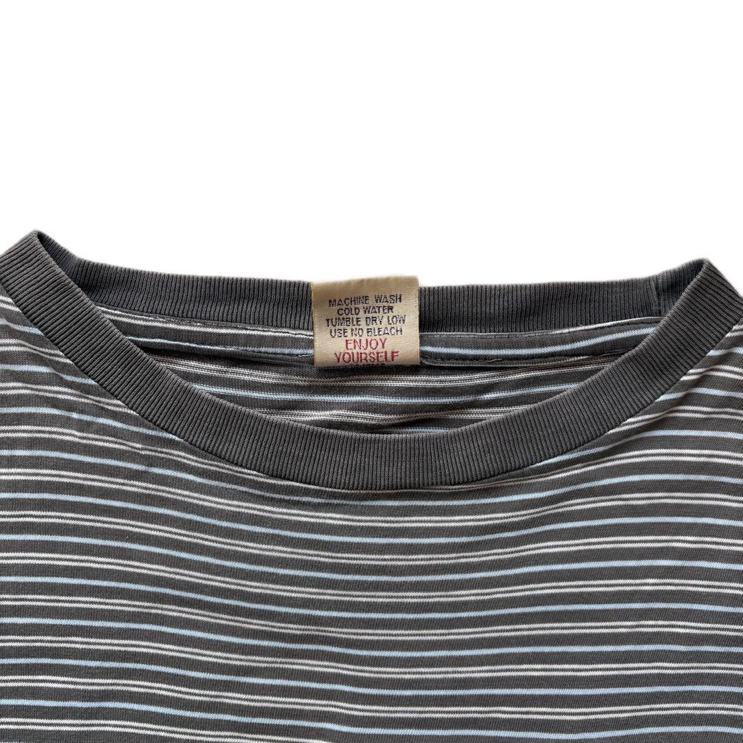 90s OLD stussy オールドステューシー　ボーダー　長袖　白タグ