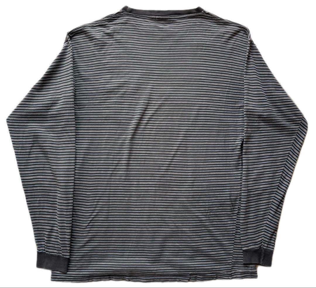 90s OLD stussy オールドステューシー　ボーダー　長袖　白タグ