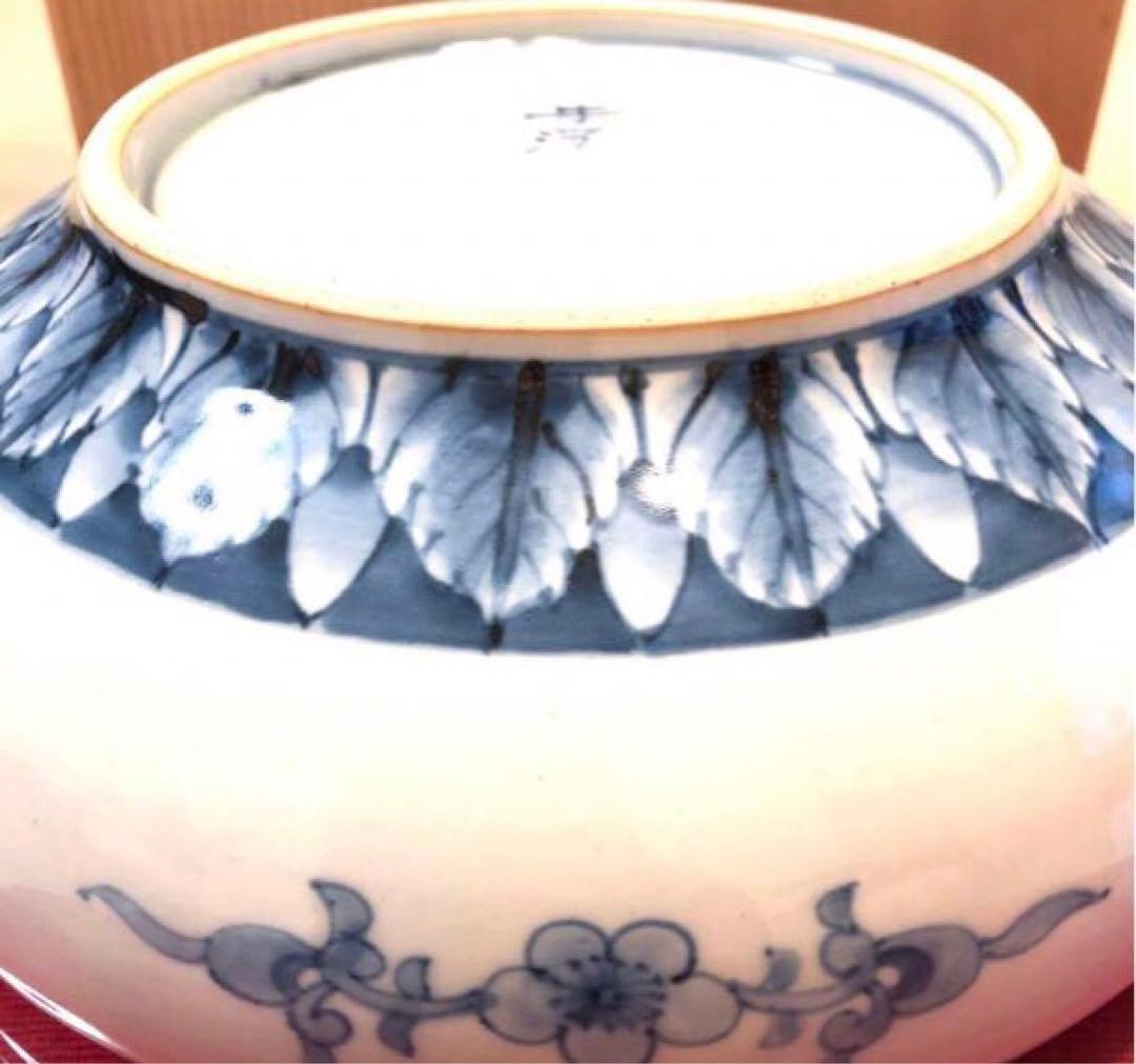 佐藤走波　染錦草花波千鳥山水　はち　定価7.2000円【新品未使用保管品】