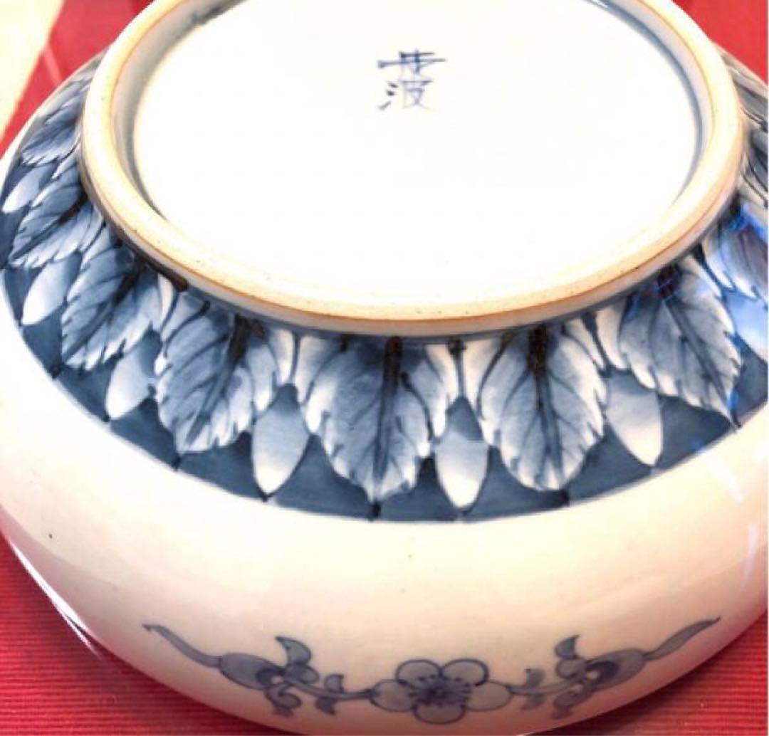 佐藤走波　染錦草花波千鳥山水　はち　定価7.2000円【新品未使用保管品】