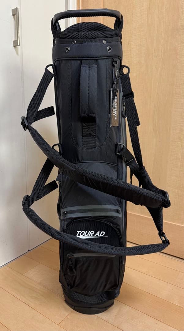 新品★ツアーAD★スタンドキャディバッグ★ツアー支給品★未使用★ゴルフバッグ★黒