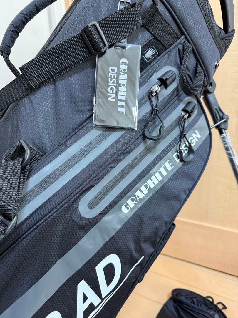 新品★ツアーAD★スタンドキャディバッグ★ツアー支給品★未使用★ゴルフバッグ★黒