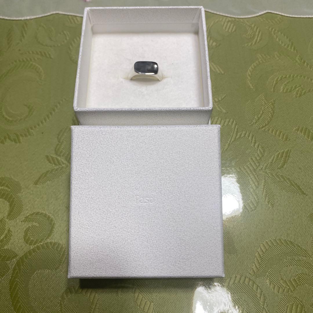 Pasoシルバーリング 滑らかな長方形トップ