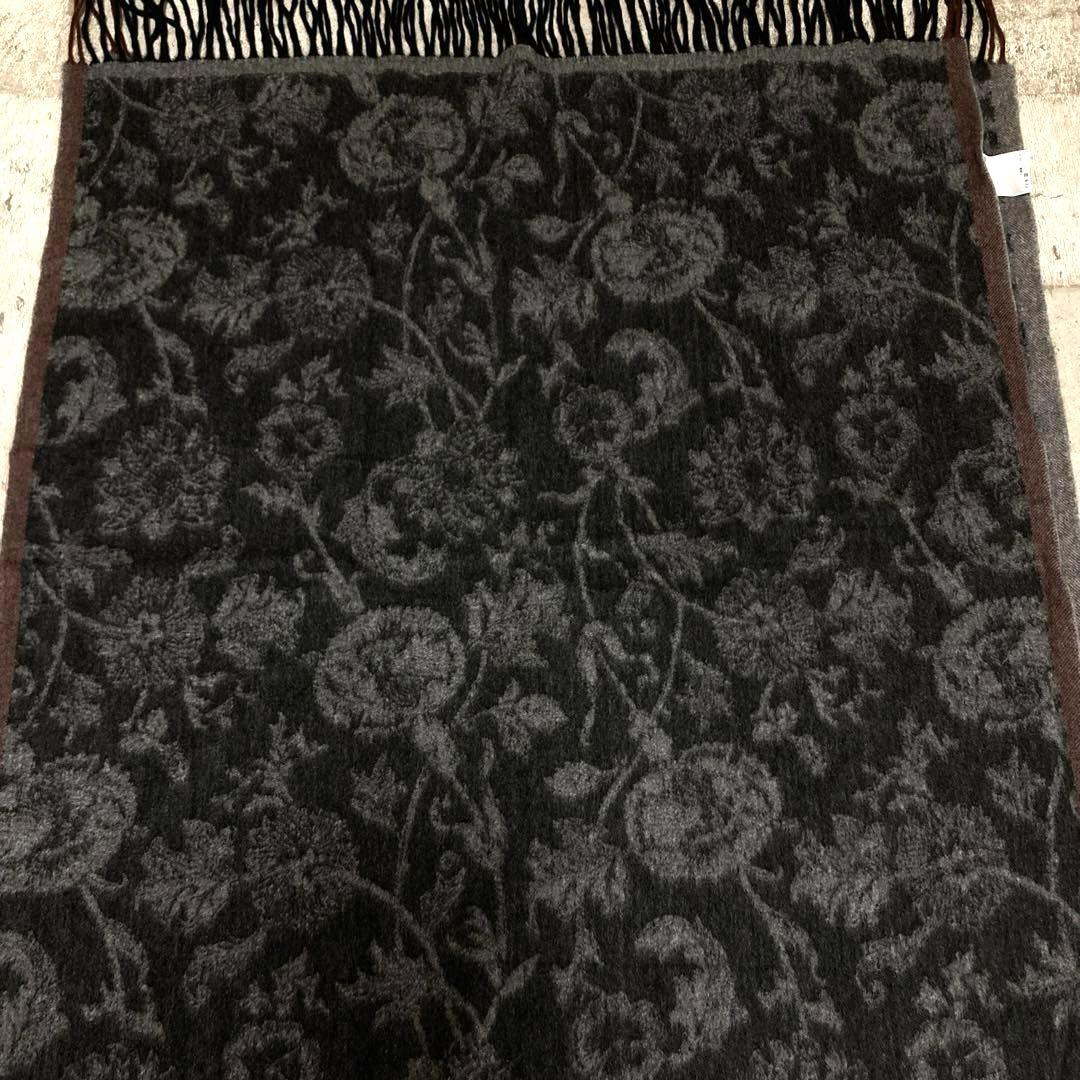 HOUSE OF LOTUS ボタニカル柄　カシミヤ大判ストール　マフラー