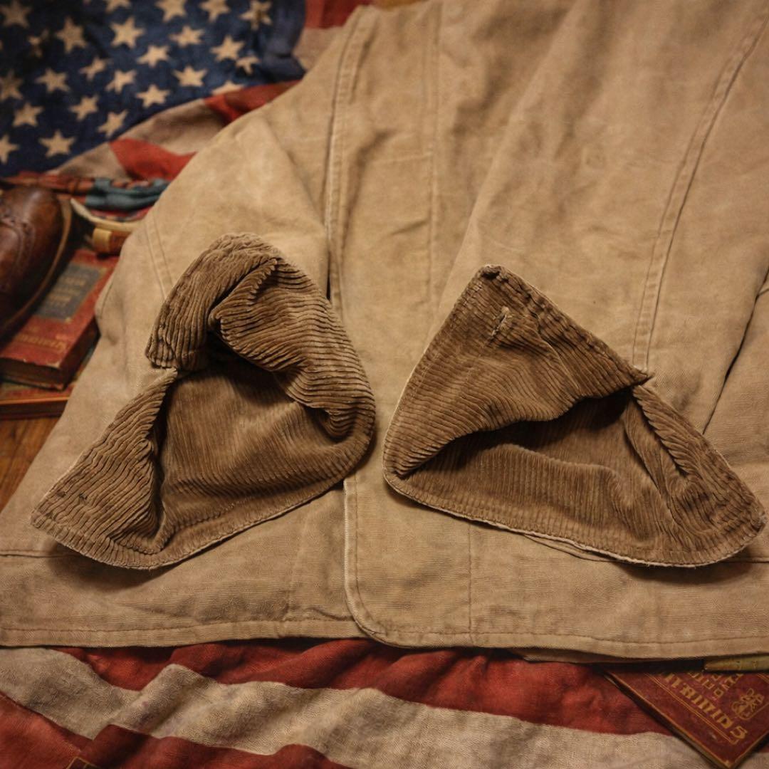 Woolrich80s90sダック地チョアコートUSA製裏ブランケット襟コーズ
