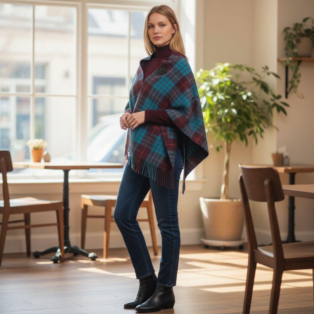 ヴィヴィアン Vivienne Westwoodリバーシブルボタン付き ストール