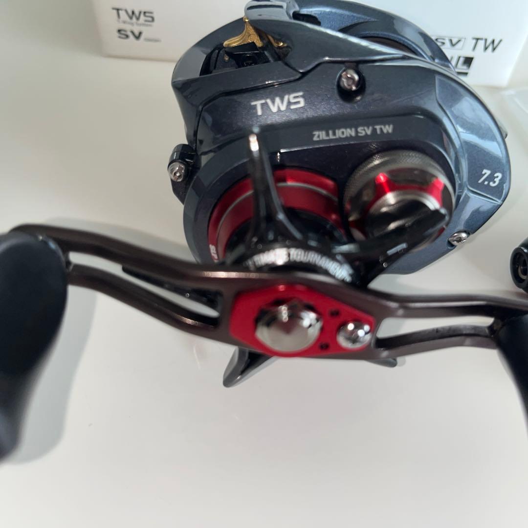 ダイワ　ジリオンSWTW1016SV-SHレフトハンドル　カスタムパーツ付