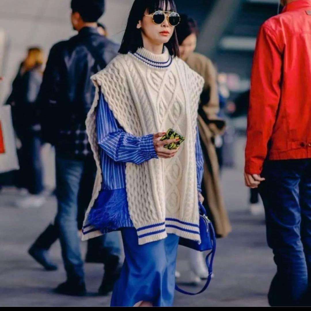 Maison Margiela★肉厚ニット★アラン編み★ワンピース*ジレベスト★