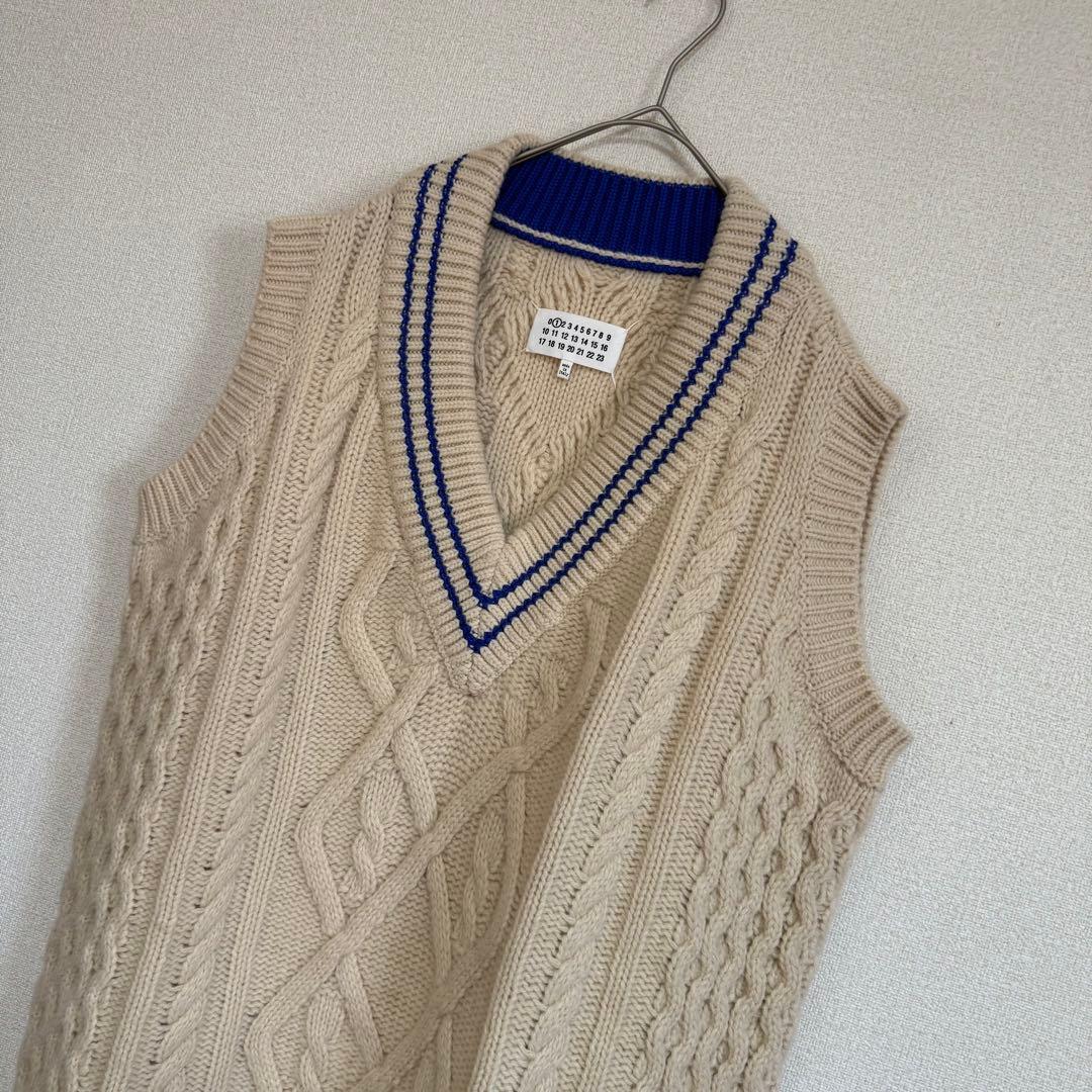 Maison Margiela★肉厚ニット★アラン編み★ワンピース*ジレベスト★