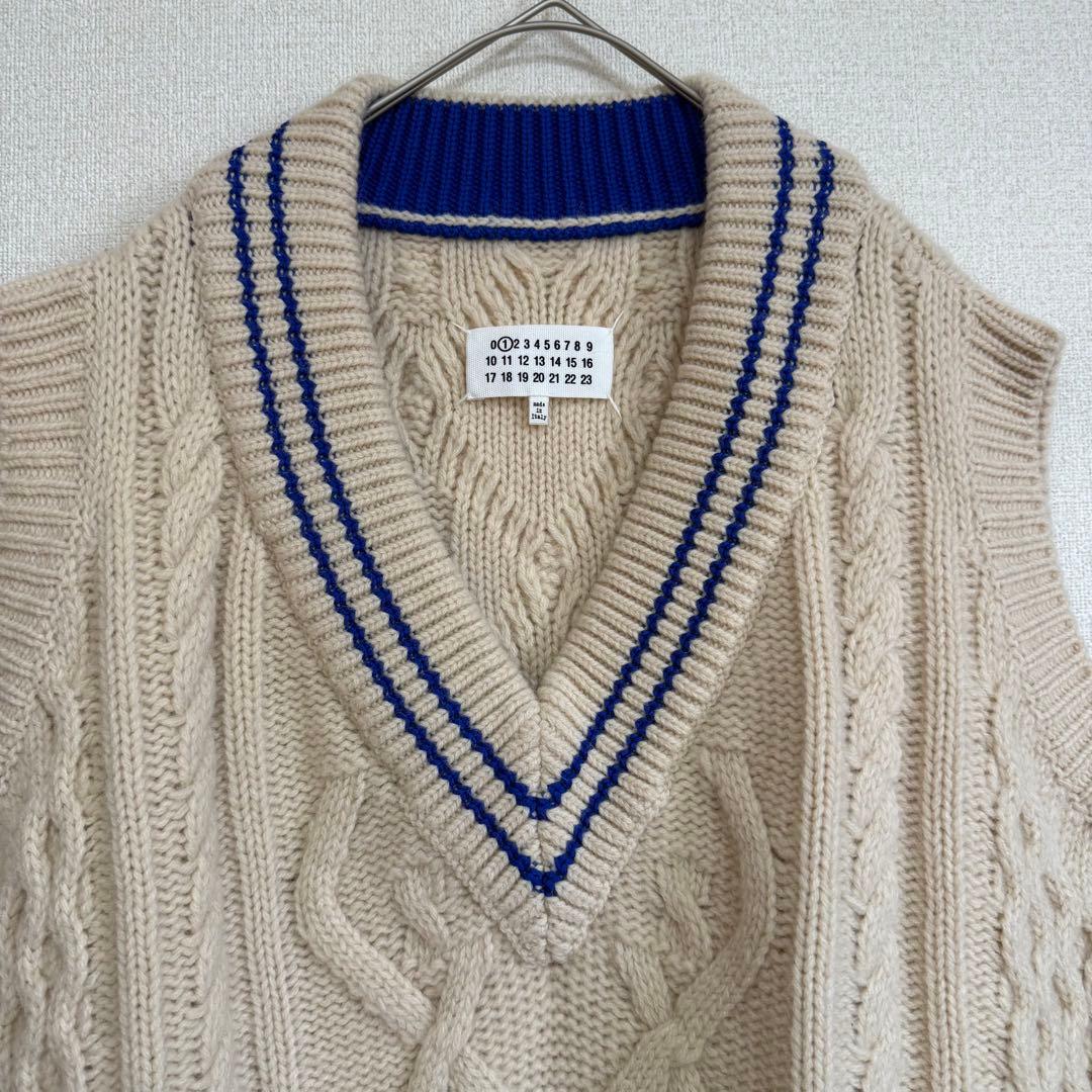 Maison Margiela★肉厚ニット★アラン編み★ワンピース*ジレベスト★