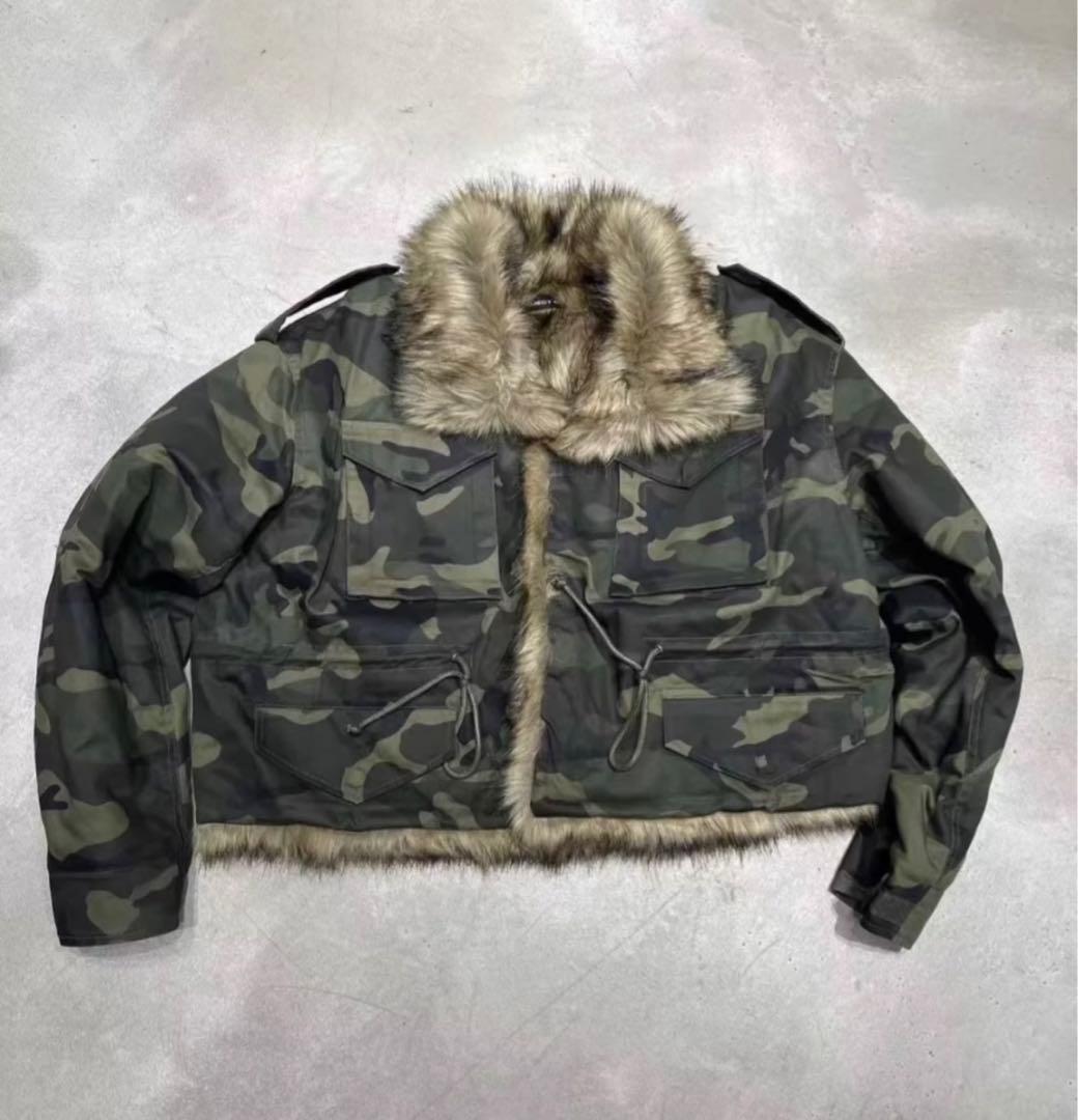 PROJECT G/R 迷彩ファー付きジャケット　1\S