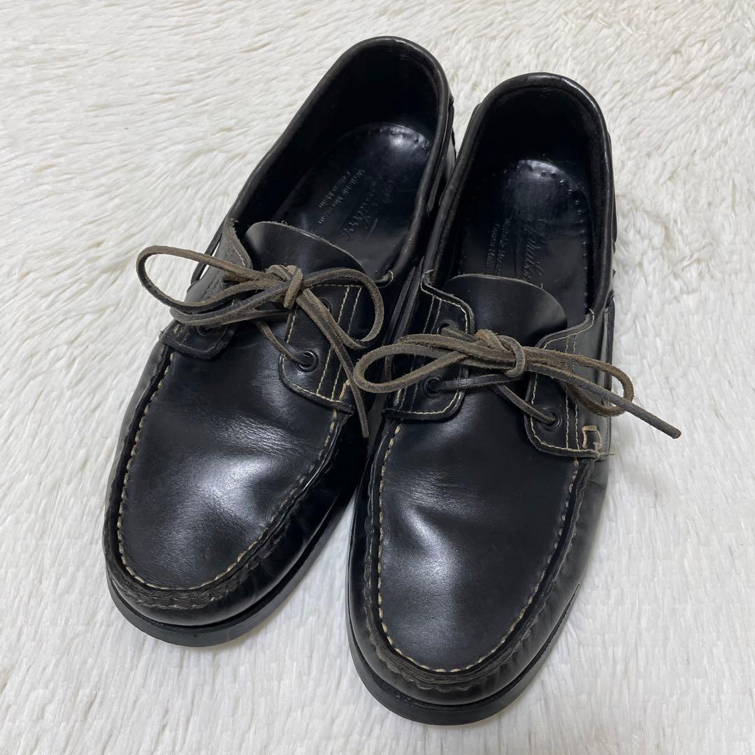 人気モデル✨パラブーツ　BARTH バース　デッキシューズ　黒　27.5cm