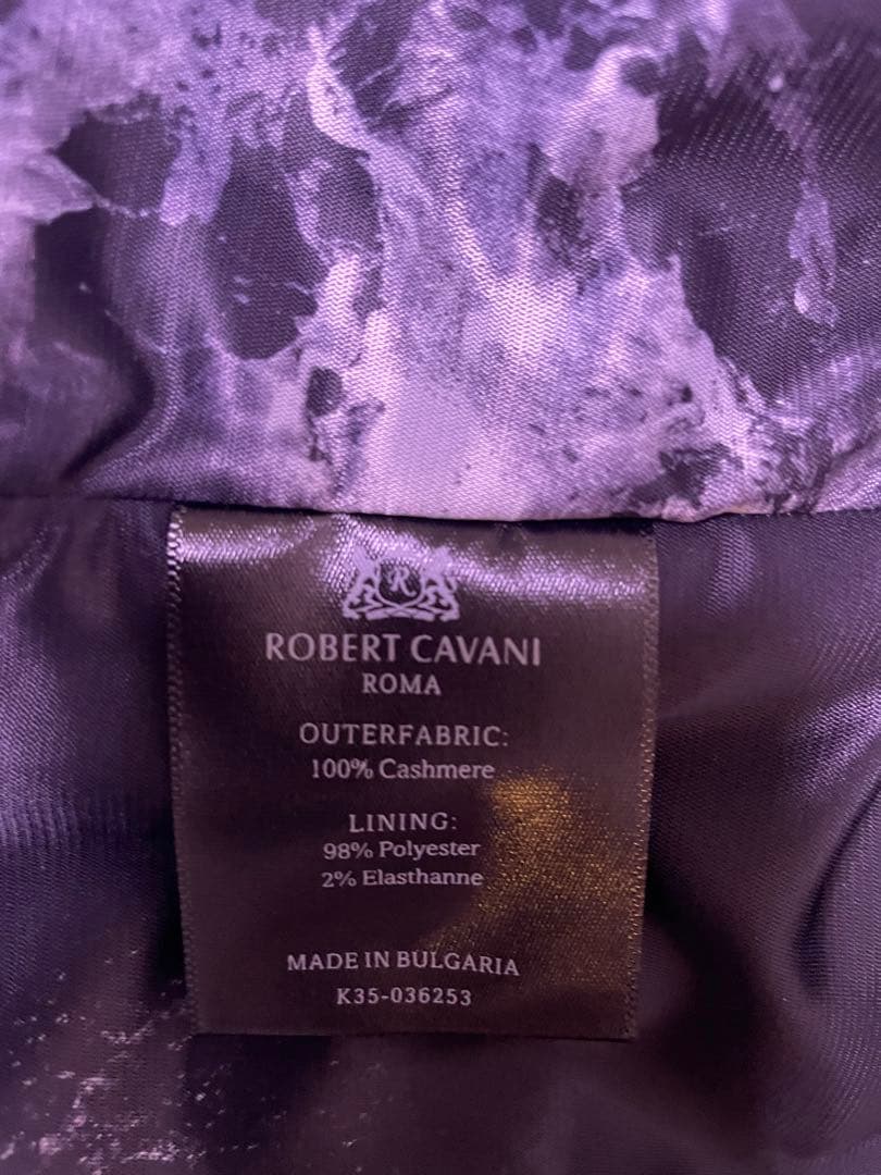 【新品•未使用】100%カシミアロベルトカバーニ ダークネイビーチェスターコート