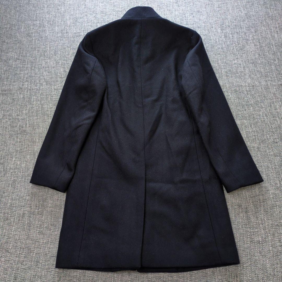 セオリー　近年　メンズ　カシミヤ混　BELVIN　スタンドカラーコート　ネイビー