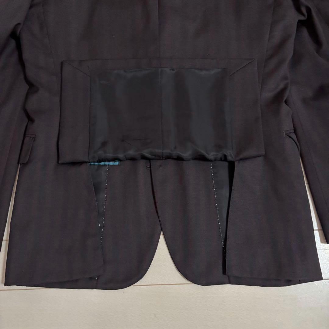 ジ*ン様 ポールスミス ビジネススーツ 銀河 星座 チャコールブラウン 赤ストラ