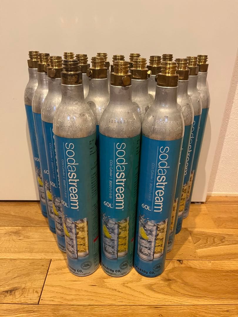 ソーダストリーム空ガスシリンダー18本