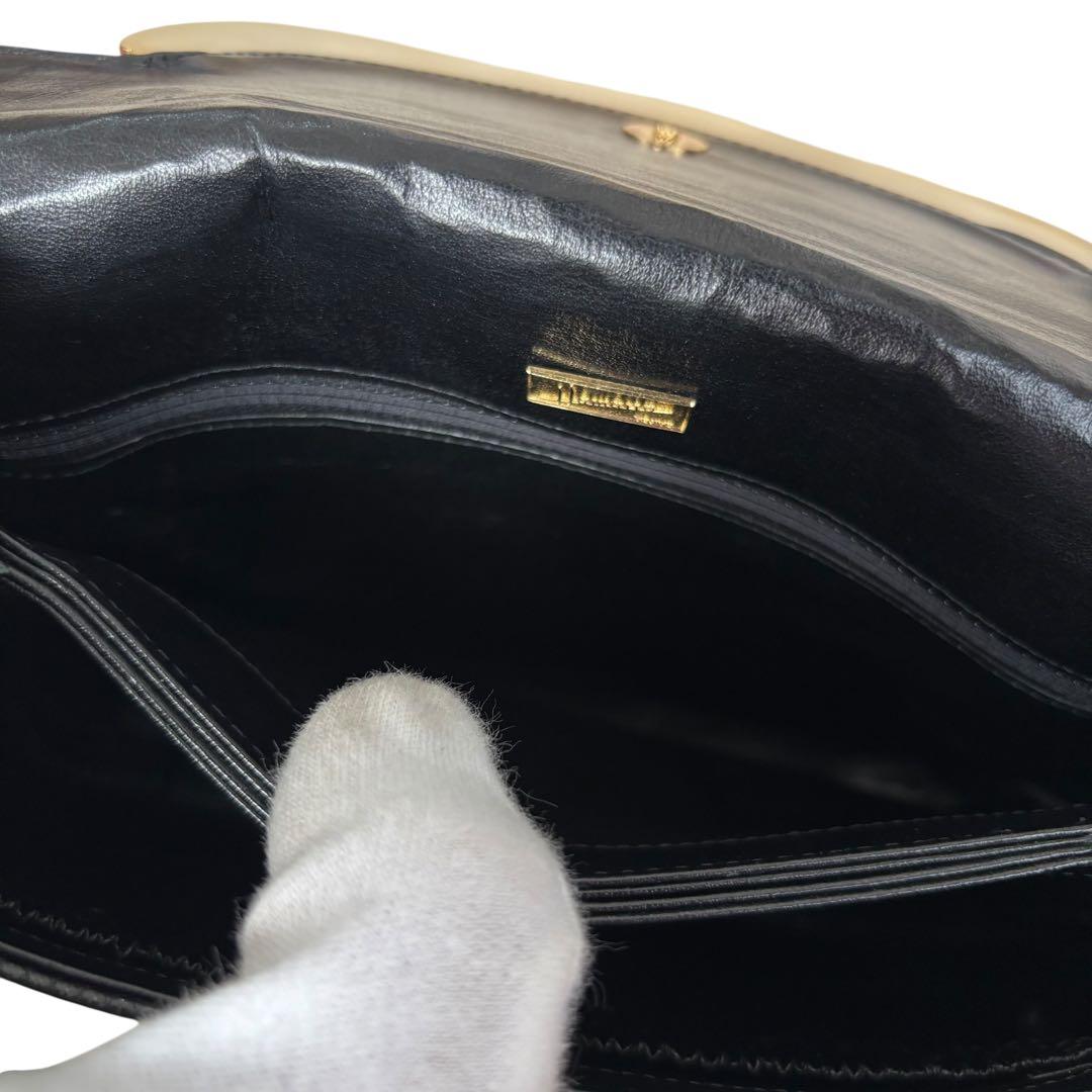 濱野　ハマノ　チェーンバッグ　クラッチバッグ　2way サンピエトロ　リザード