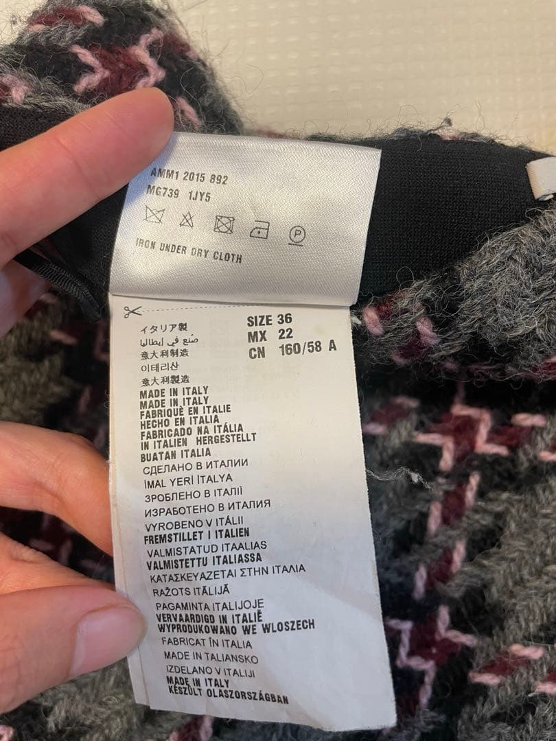 Miu Miu チェック柄ミニスカート 36