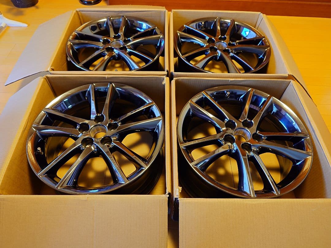 LEXUS 純正ホイール18inch 4本 ブラックスパッタリング【USED】