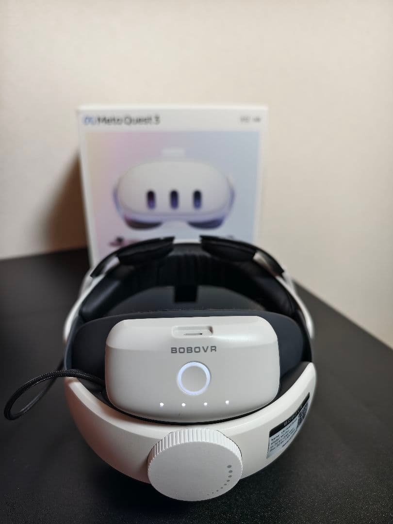  Quest 3（512GB）＋ BOBOVR バッテリーホルダー付き