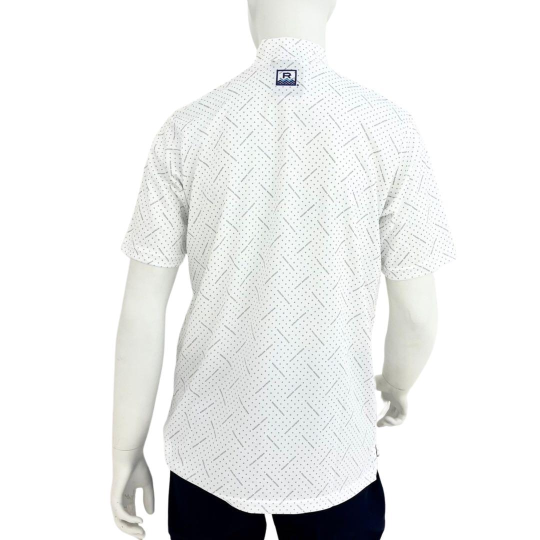 エリートグリップ　ROUGH WATERS 半袖モックネック　ホワイトグレー　L