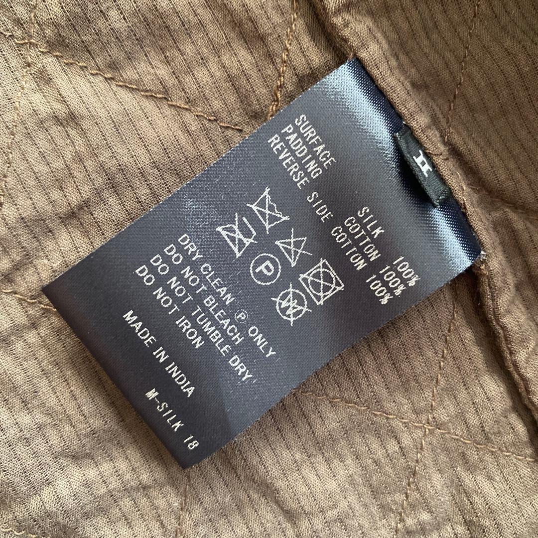 maison de soil シルクキルティングジャケット