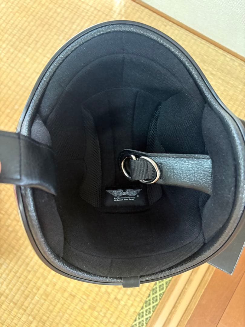 TT&CO. ブラック ジェットヘルメット　スーパーマグナム　クロームトリム