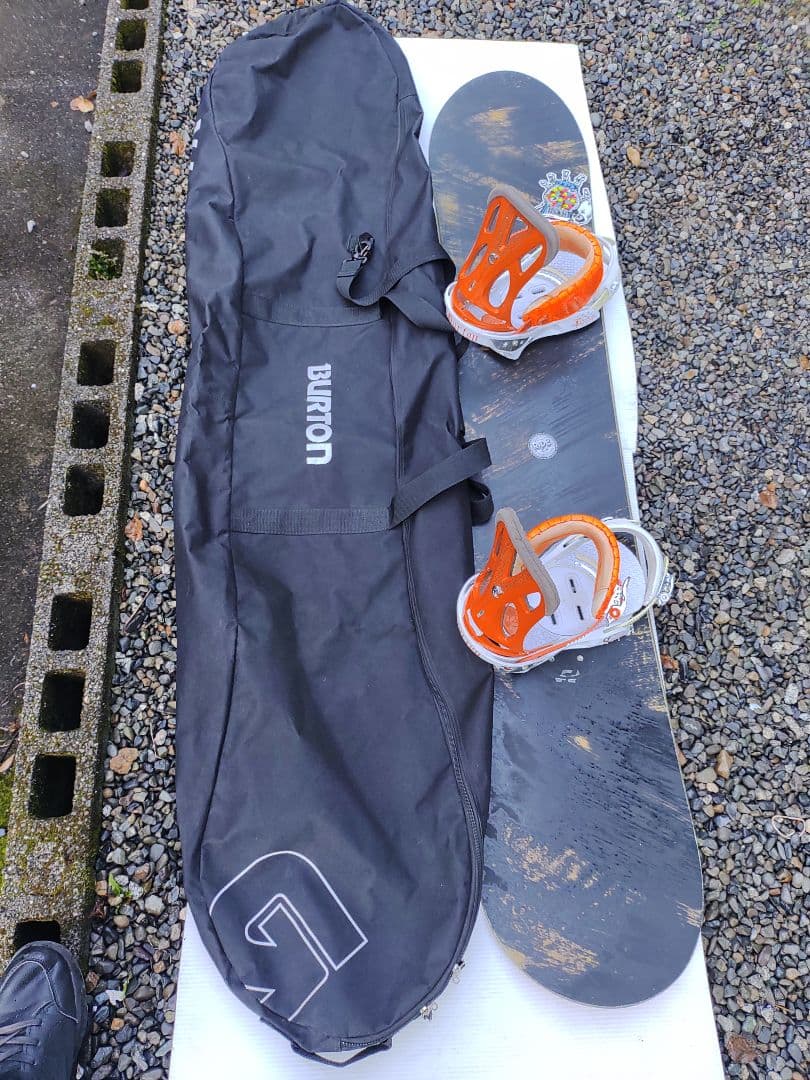 RIDE☓BURTON スノーボード BURTONケース付き3点セット