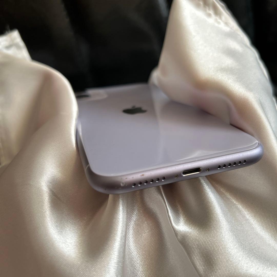 iPhone11 64GB パープル SIMフリー 画面割れなし