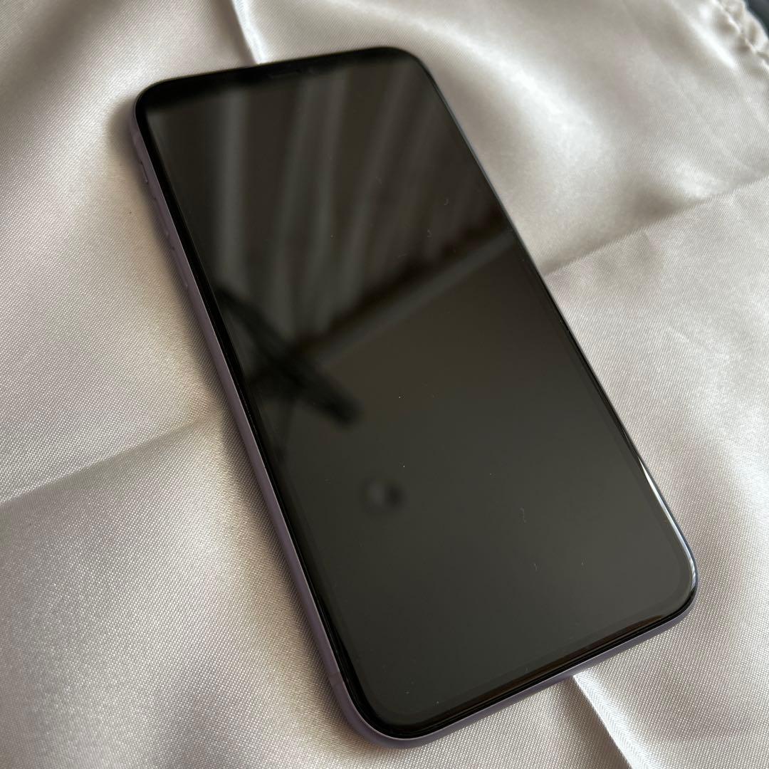 iPhone11 64GB パープル SIMフリー 画面割れなし