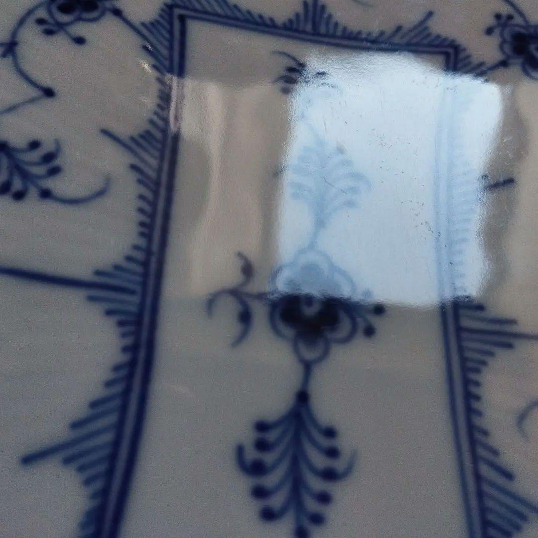 ロイヤルコペンハーゲン　ブルーフルーテッド スクエア プレート 364裏印