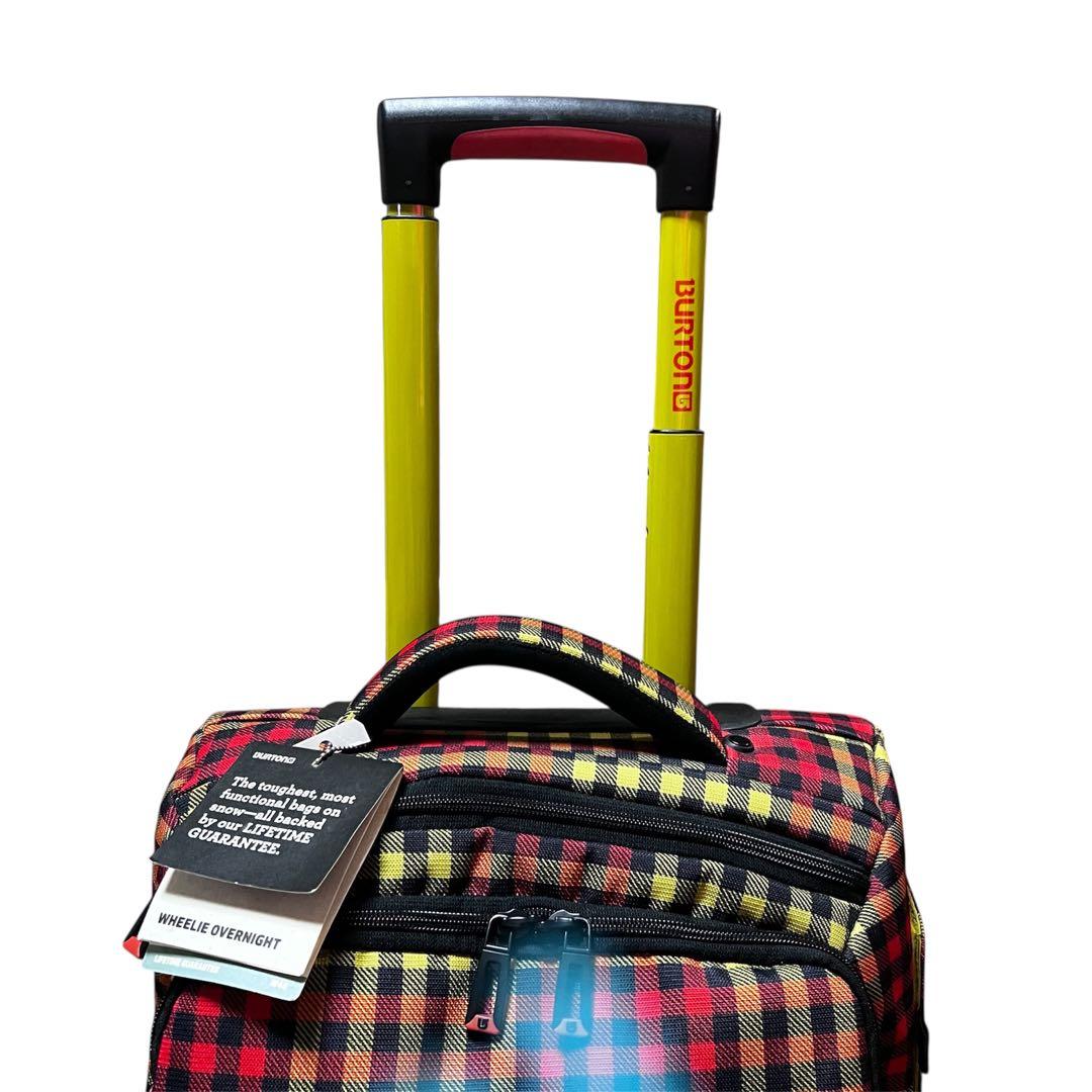 新品バートン BURTON チェック柄キャリーバック PC保護あり