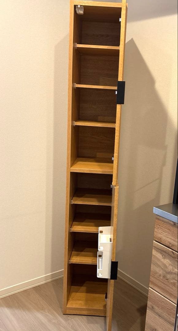 ニトリ　エトナ　スリムストッカー　ライトブラウン　美品　収納