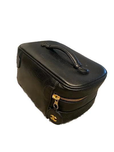 シャネル CHANEL バニティーバック　黒　ビコローレ
