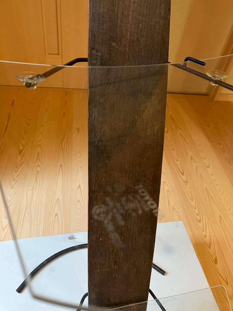 希少品　オーダーラック　古材　スクラップウッド　アイアン　ガラス　シェルフ　棚