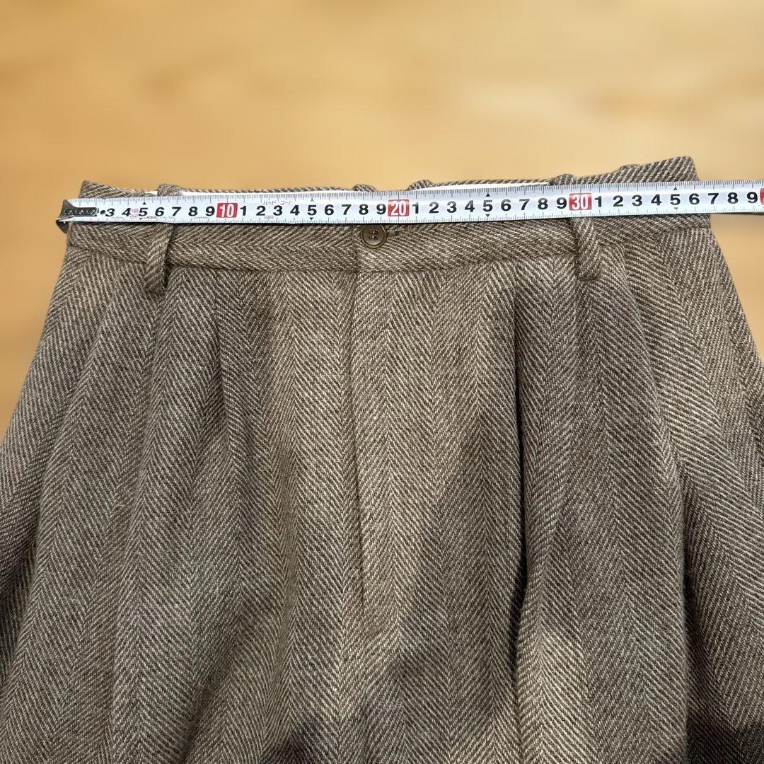 HED MAYNER スラックス　ベージュヘリンボーン