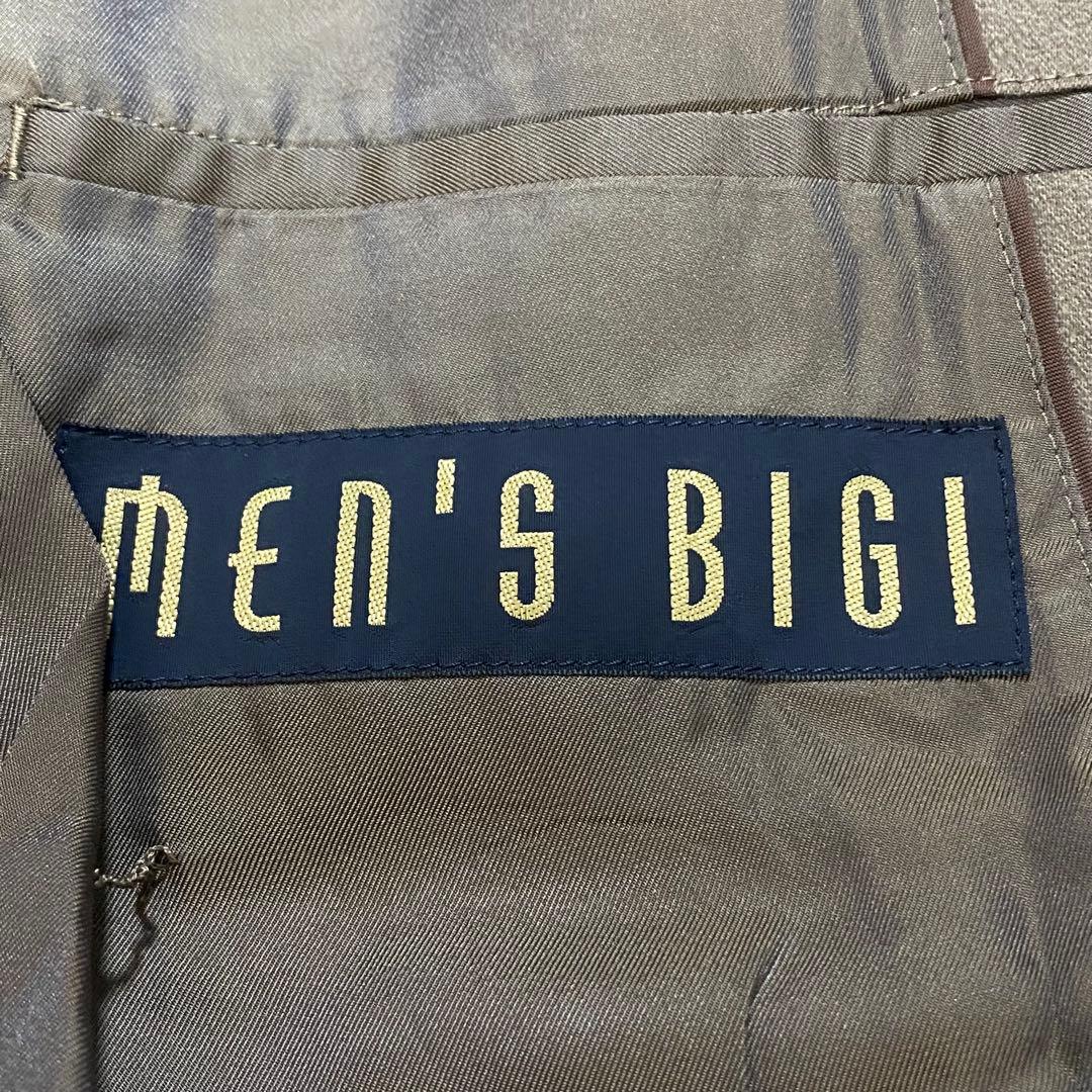 MEN'S BIGI ダブル ヴィンテージ スーツ セットアップ 微光沢 表記4