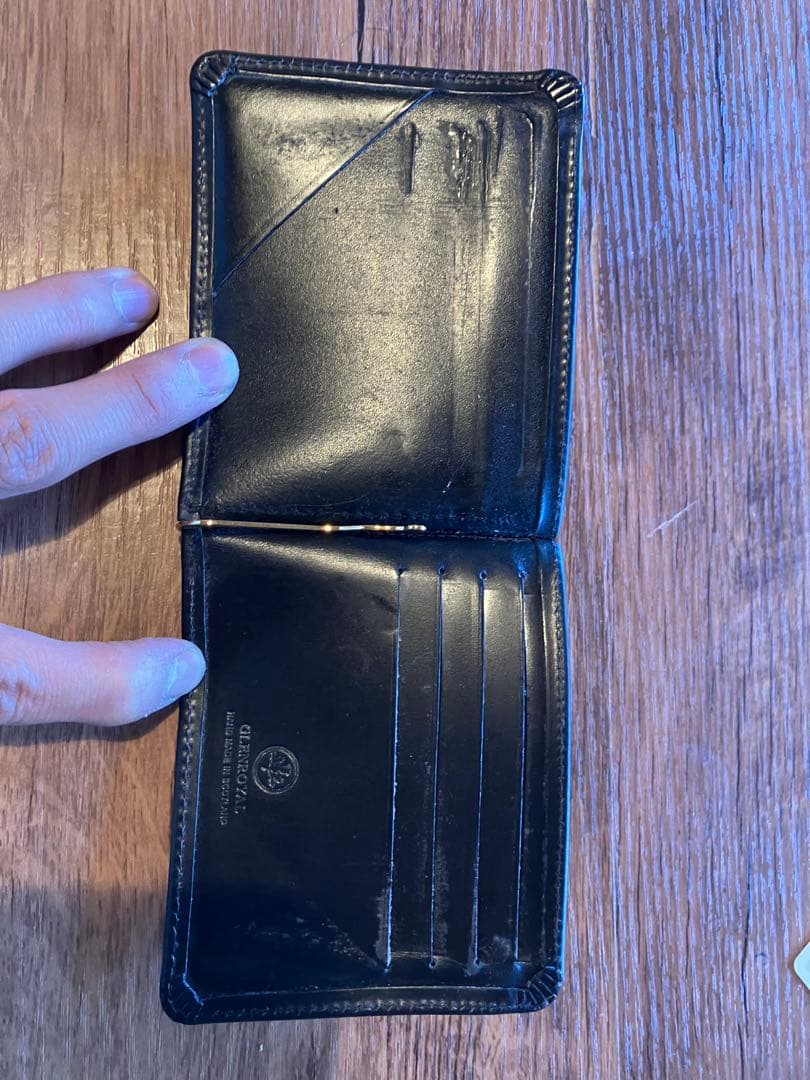 『美品』GLEN グレンロイヤル マネークリップ ブライドルレザー 黒