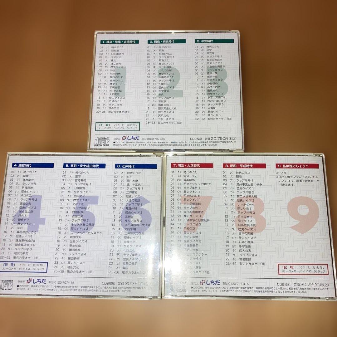 七田　れきし探訪 日本史編 9枚セット