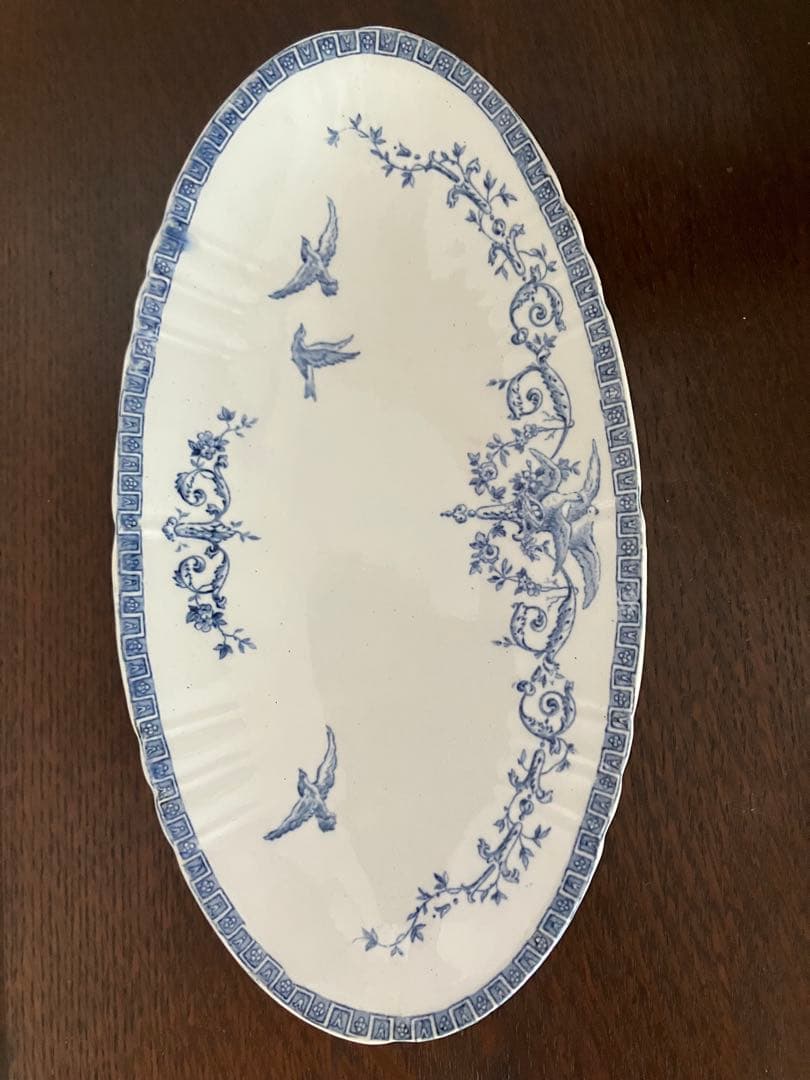 フランスアンティーク　ジアン　マリーアントワネット　ラヴィエ プレート