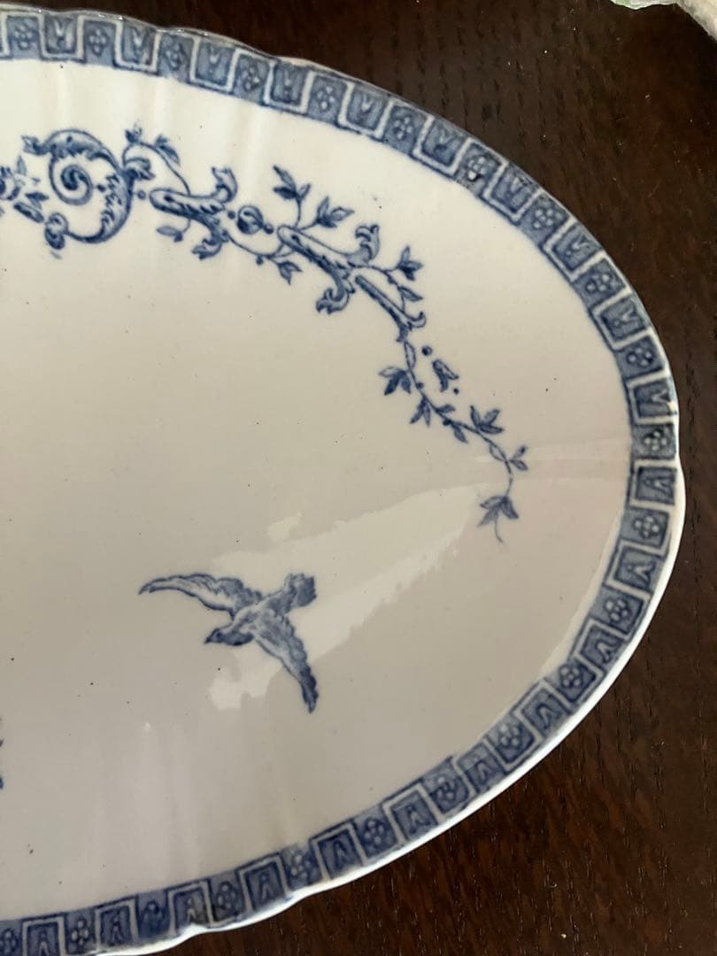 フランスアンティーク　ジアン　マリーアントワネット　ラヴィエ プレート