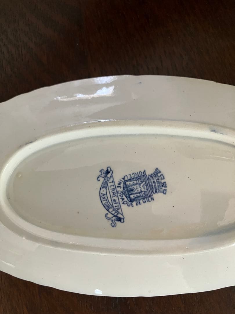 フランスアンティーク　ジアン　マリーアントワネット　ラヴィエ プレート