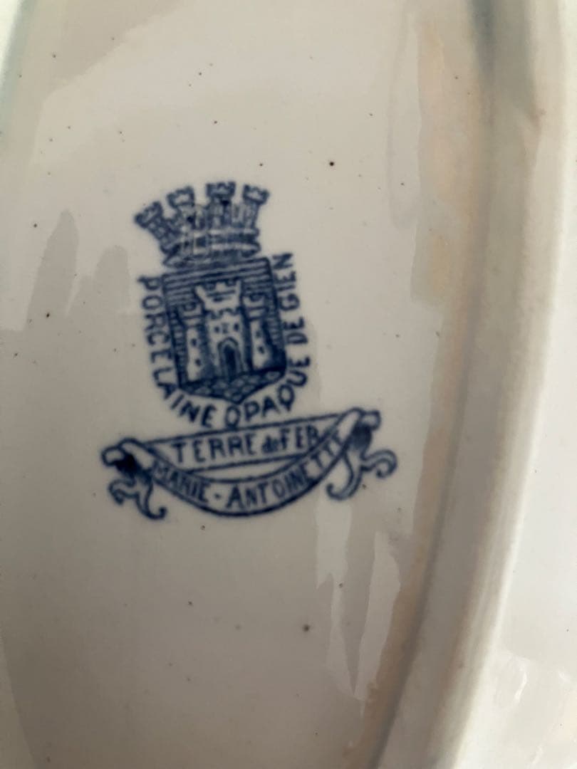 フランスアンティーク　ジアン　マリーアントワネット　ラヴィエ プレート