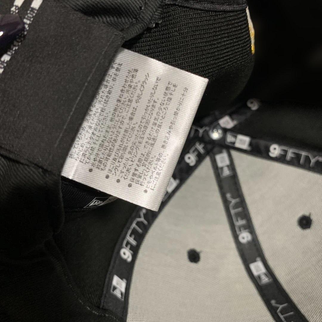 New Era ニューエラ 虎刺繍キャップ 虎文字 黒 阪神タイガース