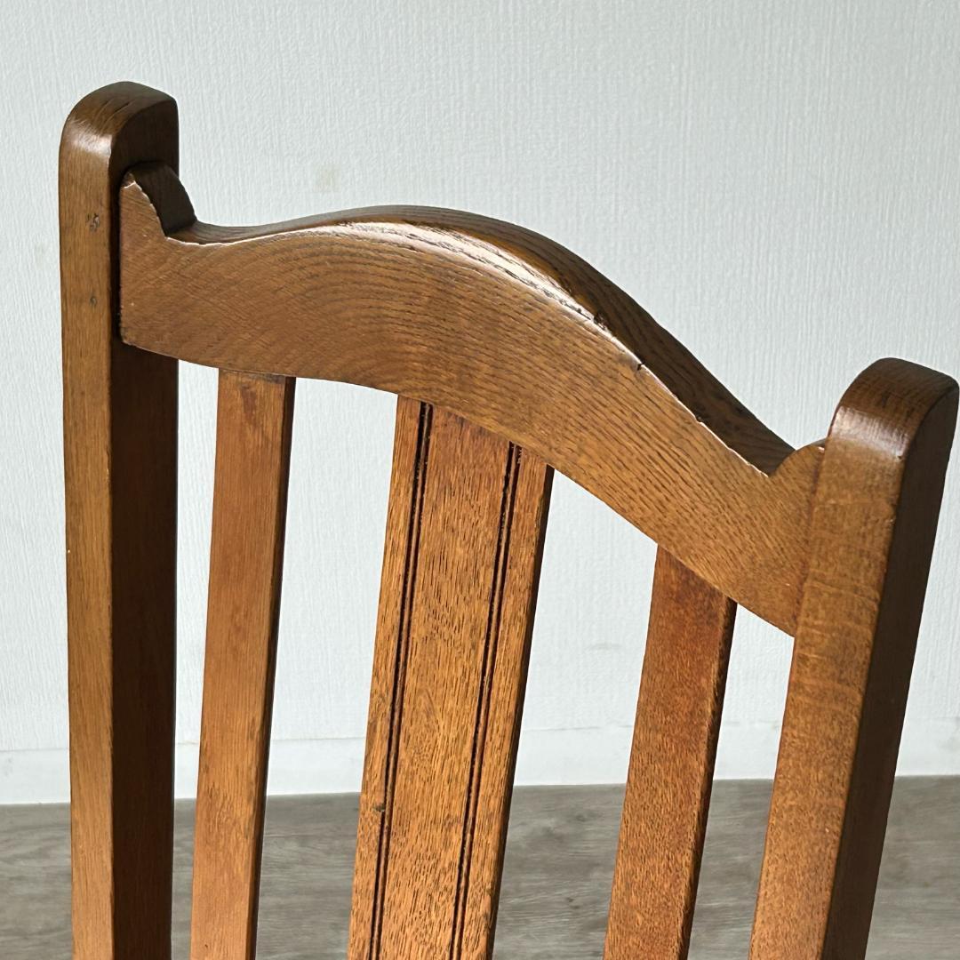 イギリス アンティーク 家具 ダイニング チェア オーク　椅子 英国 403A