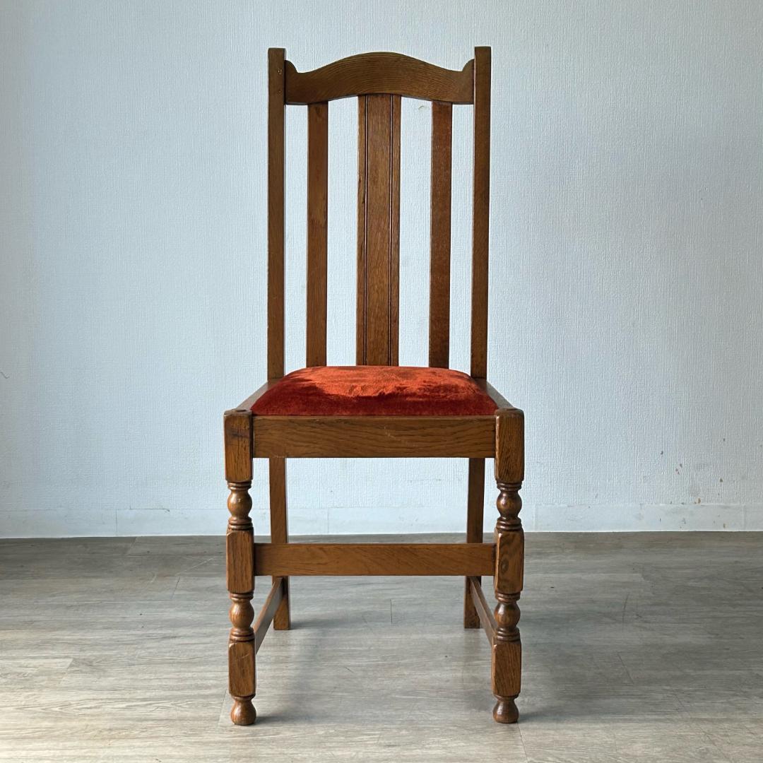 イギリス アンティーク 家具 ダイニング チェア オーク　椅子 英国 403A