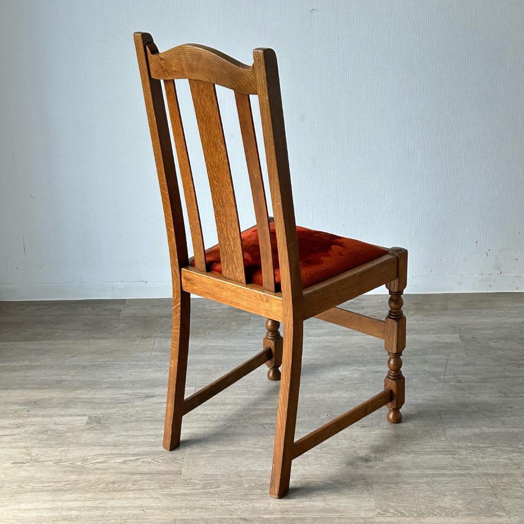 イギリス アンティーク 家具 ダイニング チェア オーク　椅子 英国 403A